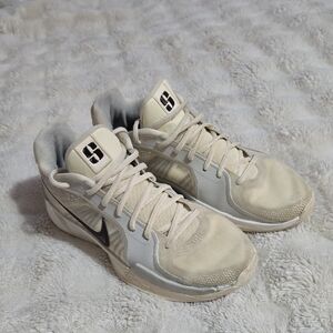 Nike Beige and White Athletic Shoes